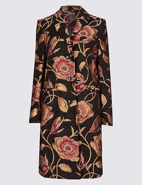 Marks and Spencer Floral Print Coat