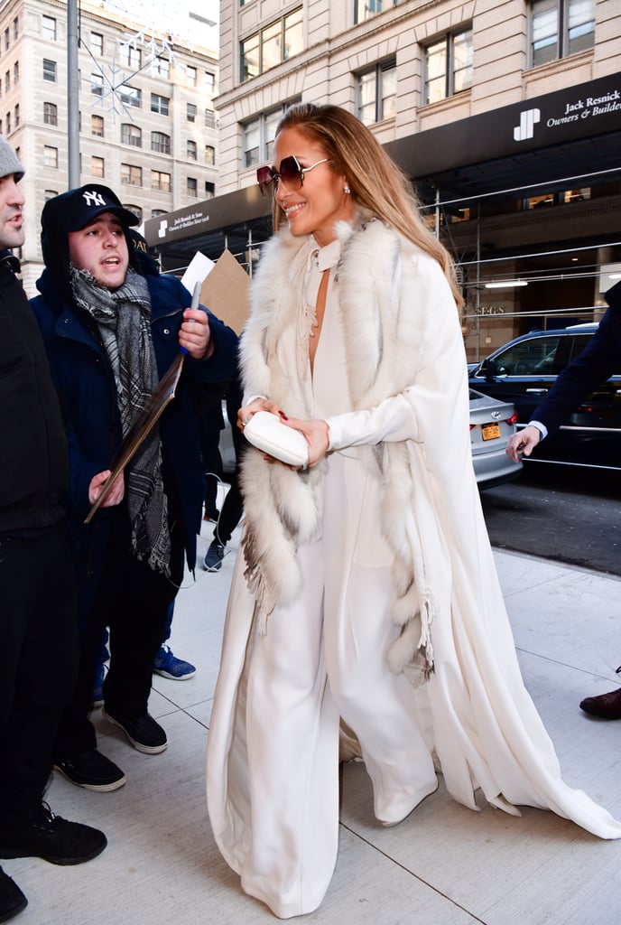 Jennifer Lopez's White Chanel Jumpsuit Dec. 2018