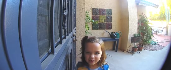 Kid's Cute Girl Scout Cookie Pitch Caught on Ring Video