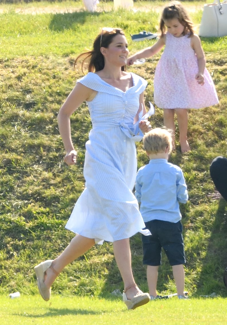 Kate Middleton in a Striped Zara Dress