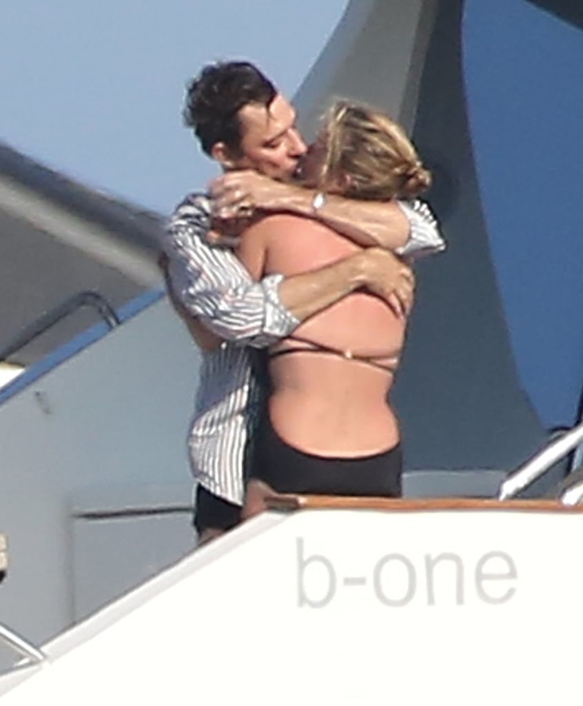 Kate and Jamie showed PDA while hanging out on a yacht in the Mediterranean during July 2012.