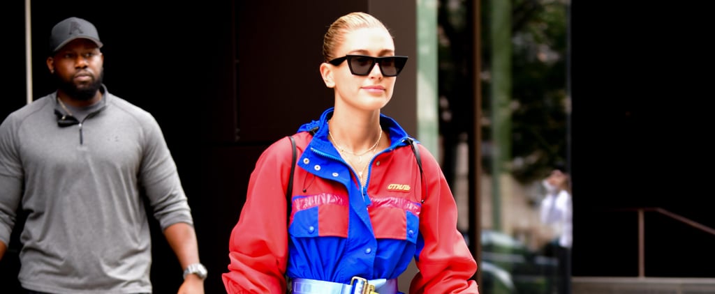 Hailey Baldwin Just Turned a Raincoat Into the Sexiest Outfit You've Ever Seen
