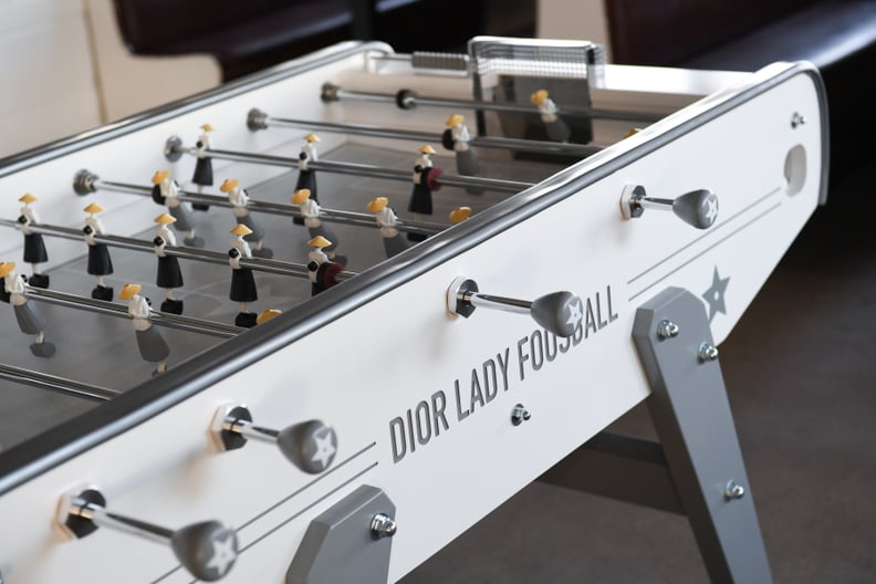 The Dior Lady Foosball Table Featured Ladies Playing Soccer in Skirts