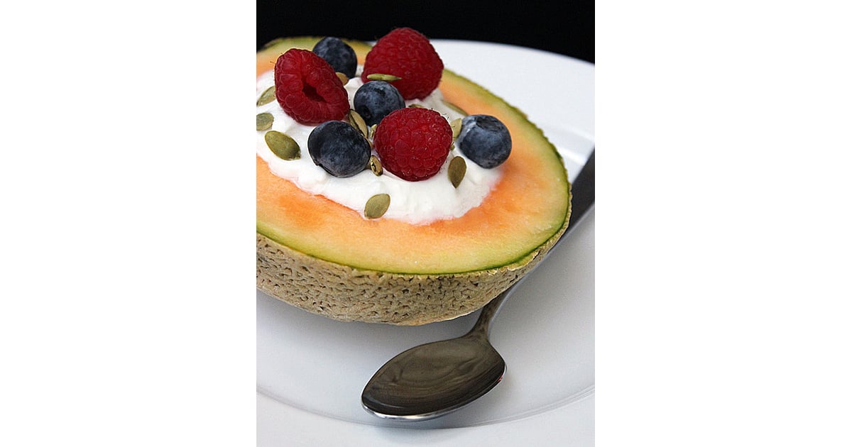 YogurtFilled Cantaloupe LowCarb Breakfast Recipes POPSUGAR