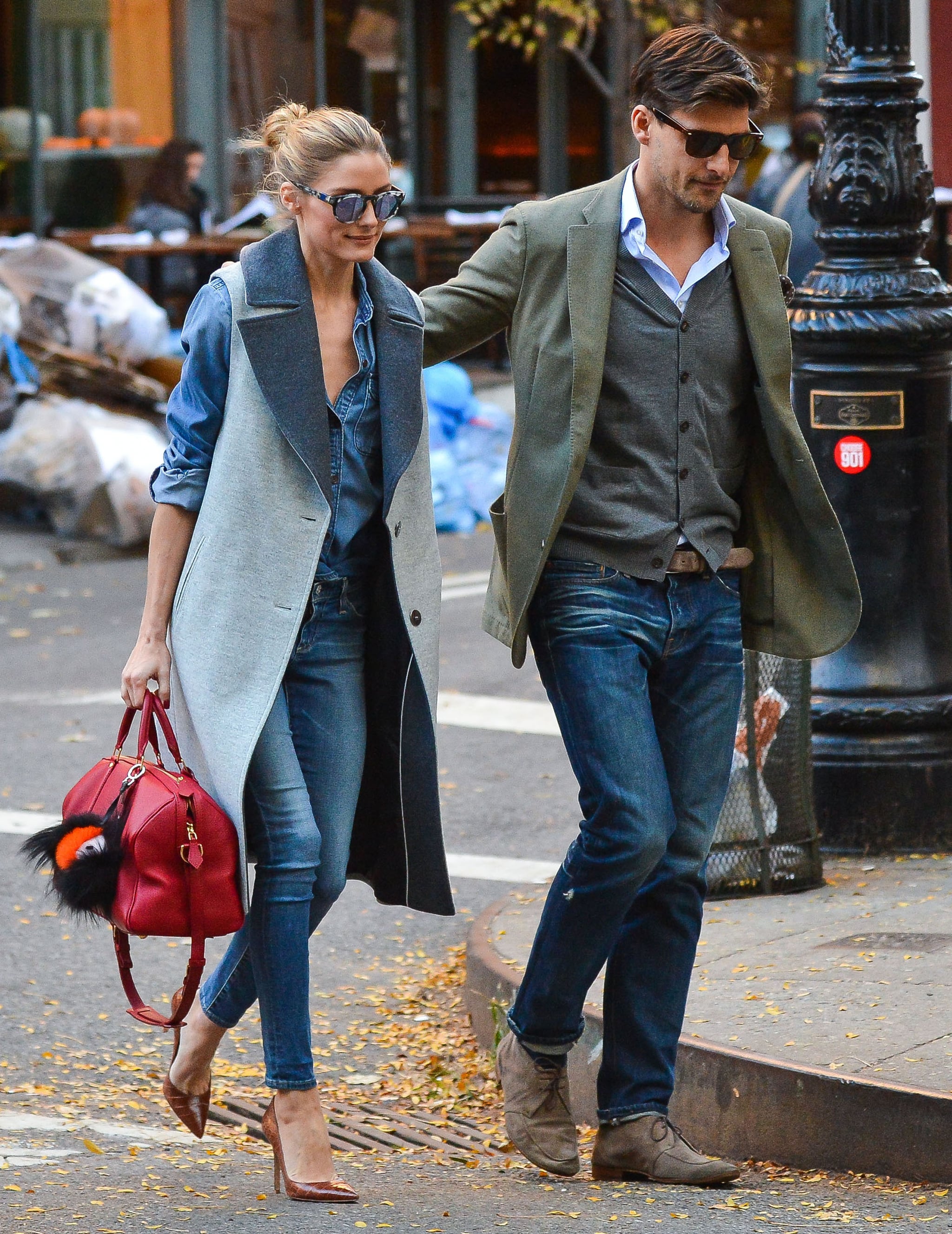 Olivia Palermo Wearing Jeans and a Vest | POPSUGAR Fashion