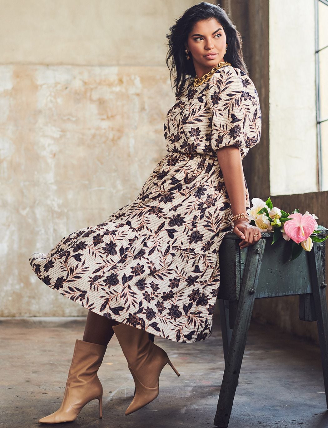 Pretty Fall Pattern: Eloquii Midi Dress ...