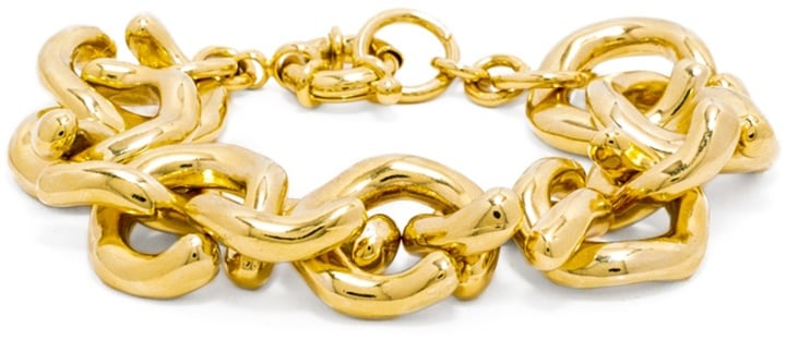 BaubleBar Gold Mary Links Bracelet