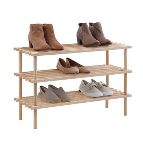 SALT 3-Tier Wood Shoe Rack