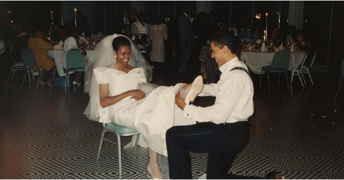 michelle-obama-wedding-dress-popsugar-fashion