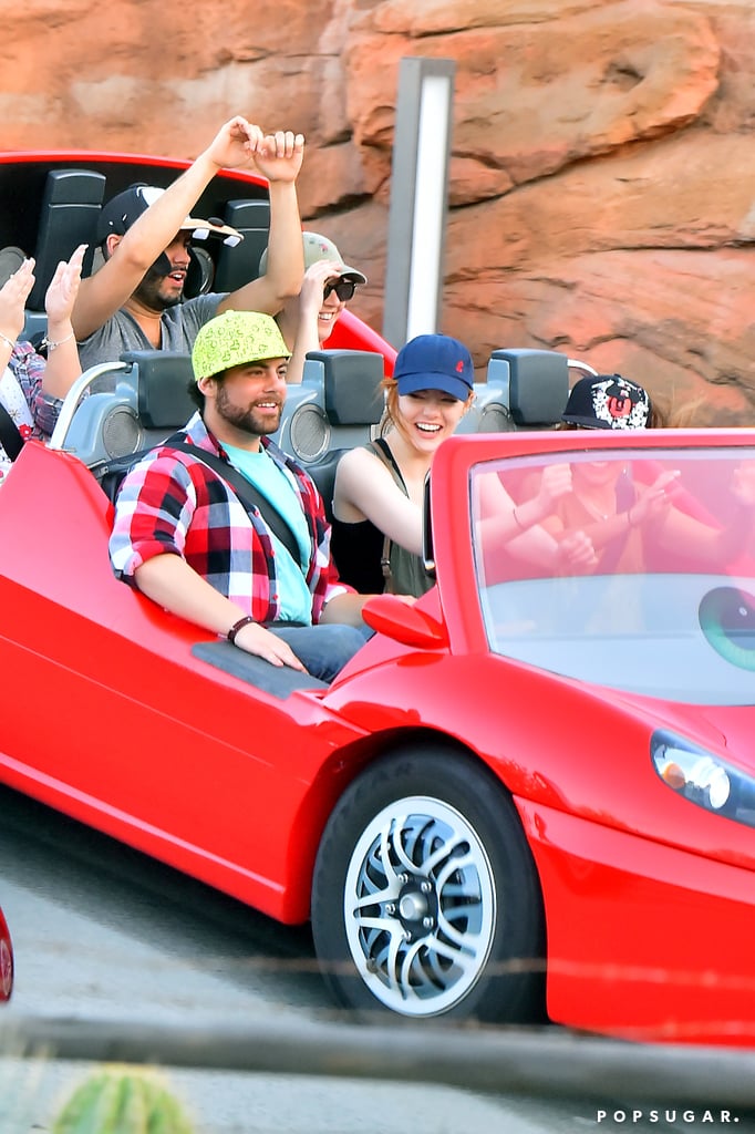 Emma Stone at Disneyland After Andrew Garfield Breakup