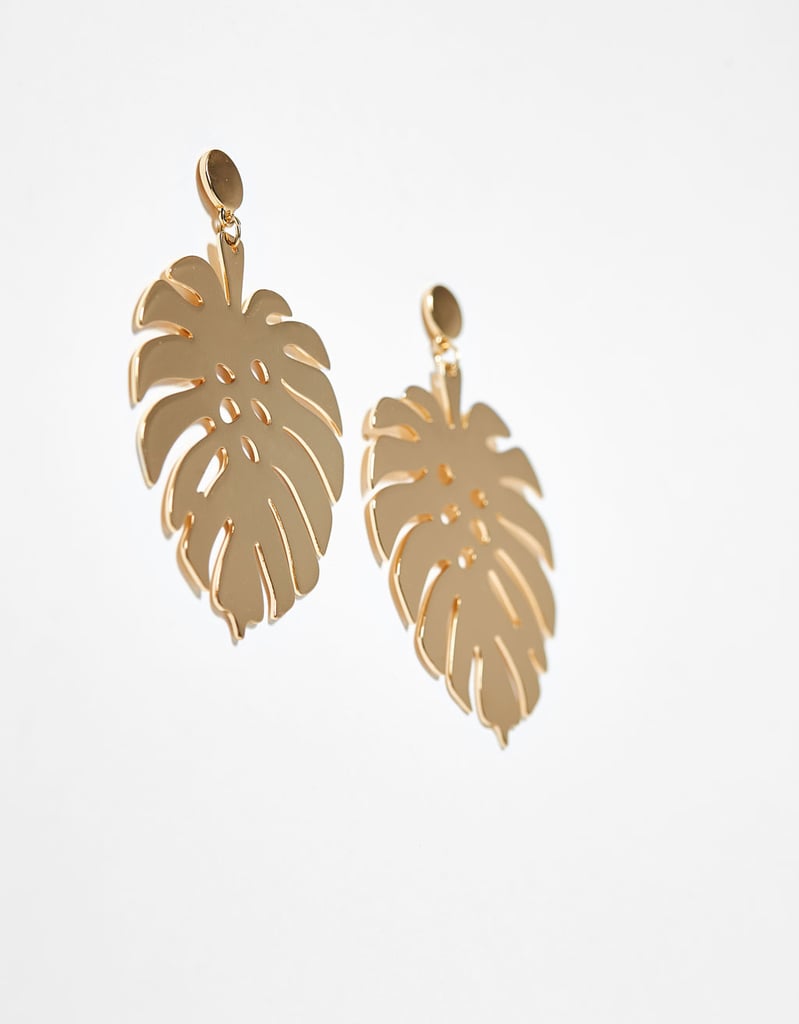 Bershka Leaf Earrings