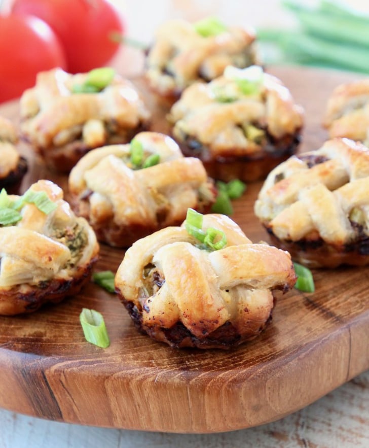 Spinach Feta Mini Pies Easy Thanksgiving Appetizers POPSUGAR Food