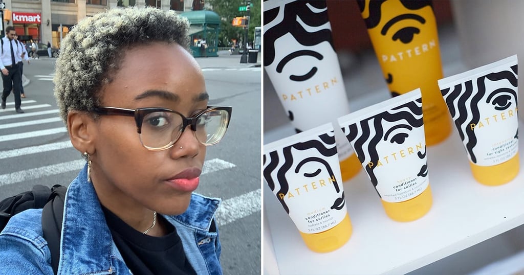 I was lucky enough to test the Deluxe Bundle ($126, originally $141), which comes with basically everything you need on a wash day, including shampoo, conditioner (there are three kinds in total: Medium, Heavy, and Intense), leave-in conditioner, jojoba oil hair serum, a microfiber towel, a shower brush, a hair clip, and a spray bottle. The products themselves smell like heaven in a bottle, and as someone with a sensitive nose and hair generally cropped pretty closely to my scalp, scent is very important to me. To get the full effect, I only used Pattern products for my wash day and I used everything, which was way less work than it sounds.
The hydrating shampoo does exactly that to a T; after getting a proper lather and rinsing out, it felt like my hair was clean without having that "squeaky" feel to it. I was gifted the heavy conditioner, which is more suited for 4A and above curly hair than my tight 4C coils, so I wasn't expecting it to give me the hydrating results I'm used to. I left it on for a little more than the suggested 10 minutes to help — I was really trying to let my hair soak up enough moisture to make up for the lighter formula.
