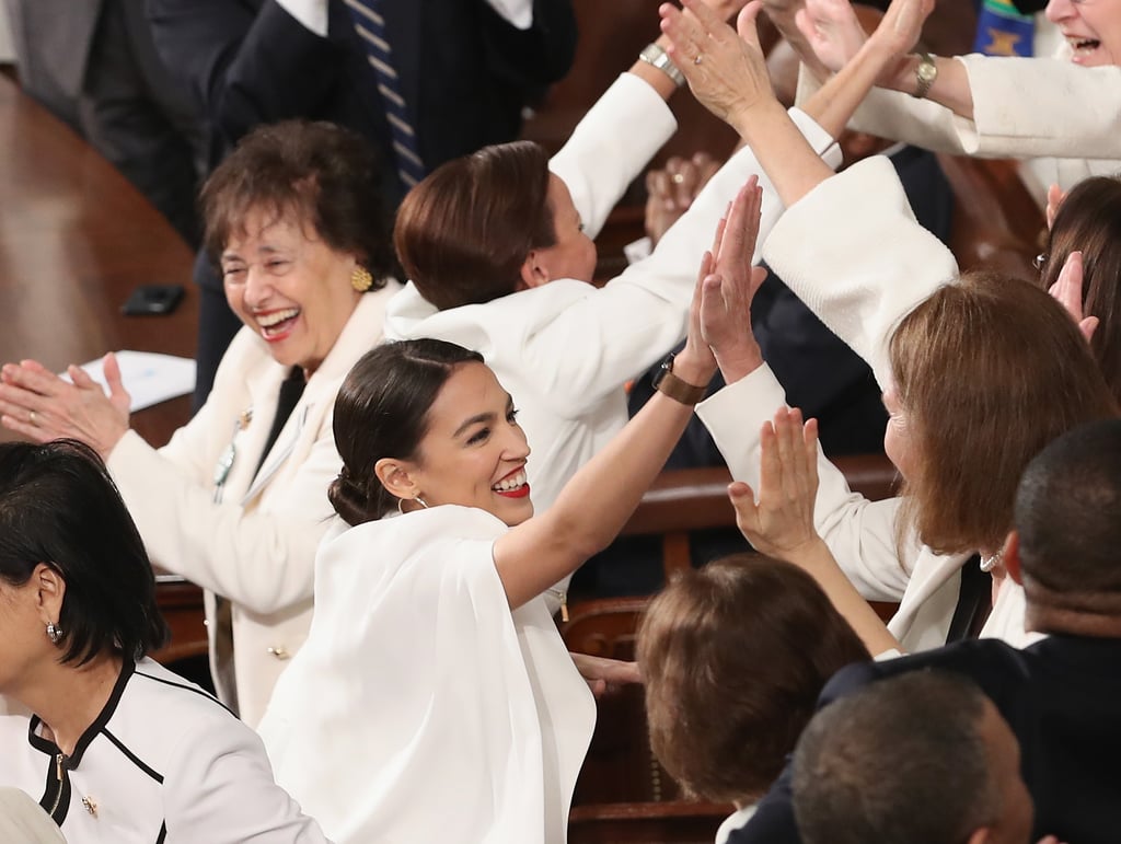 Alexandria Ocasio-Cortez White Blazer at State of the Union