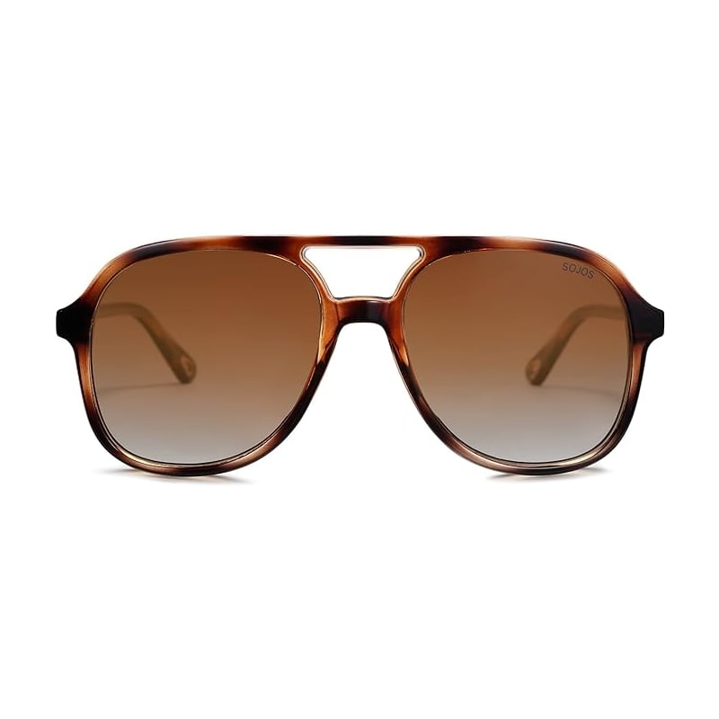  WearMe Pro Polarized Round Retro Double-Bridge Vintage Women's  Sunglasses (Beige Tortoise/Brown Lens) : Clothing, Shoes & Jewelry