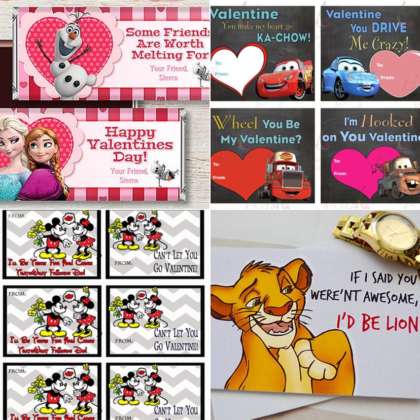 Disney Valentine's Day printables to decorate your home this season! -  Disney in your Day