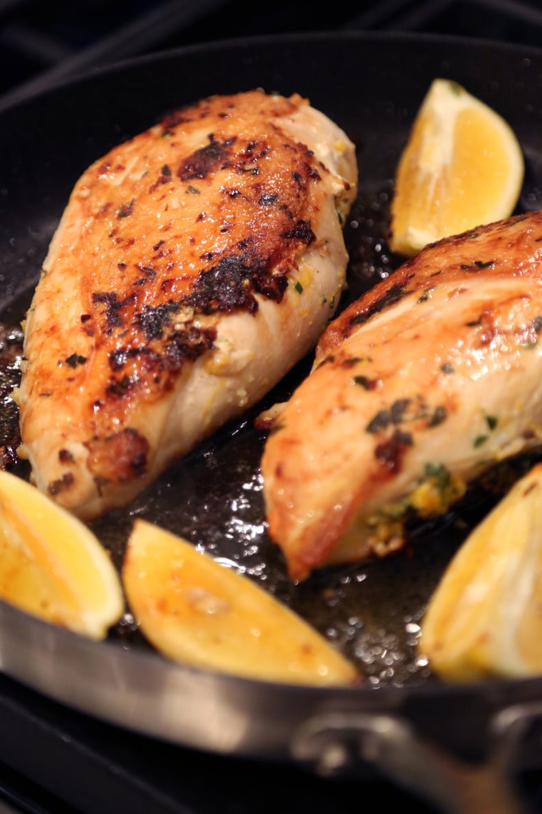 Use bone-in, skin-on chicken breasts for more flavor.