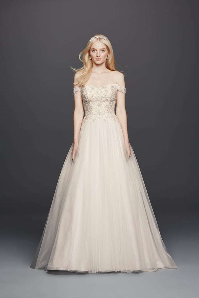 Oleg Cassini Off-the-Shoulder Dress ($1,050)