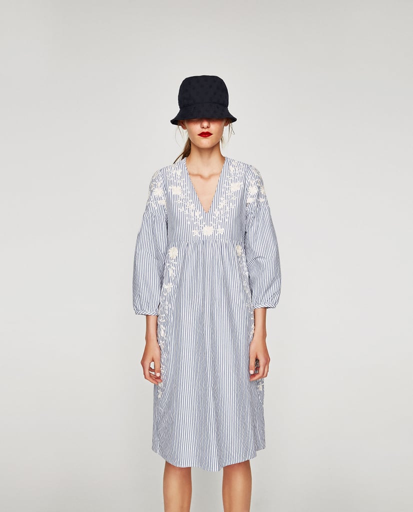 Zara V-Neck Midi Dress