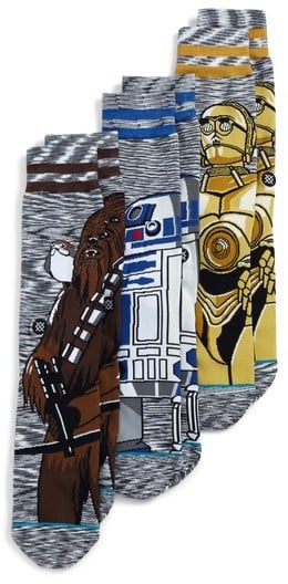 Stance Men's Star Wars Sidekick Socks, 3-Pack