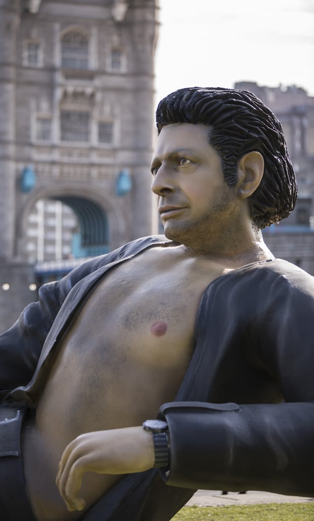 Giant Jeff Goldblum Sculpture in London