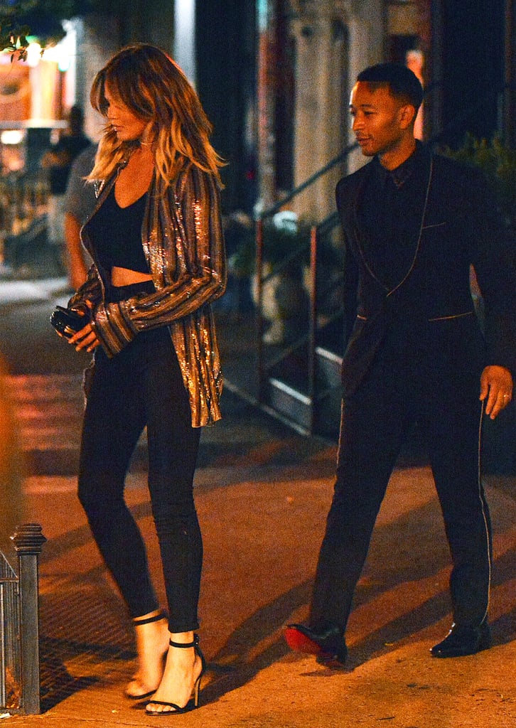 Chrissy Teigen and John Legend Hold Hands in NYC August 2016