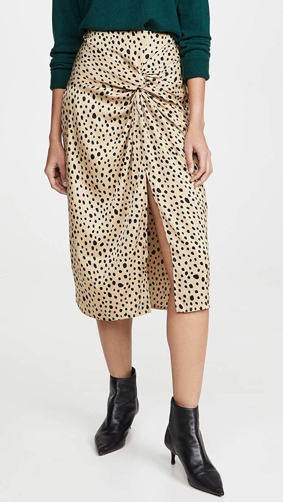 Stateside Leopard Twist Skirt