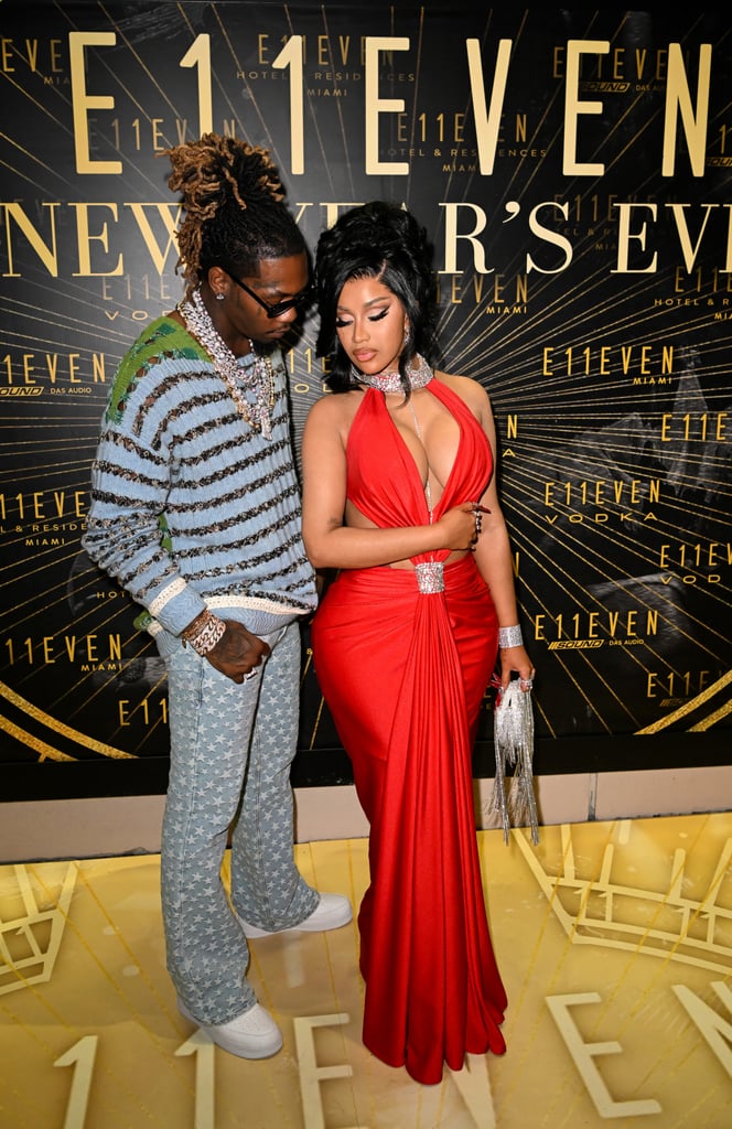 Cardi B's Cutout Red Valdrin Sahiti Dress For New Year's Eve POPSUGAR