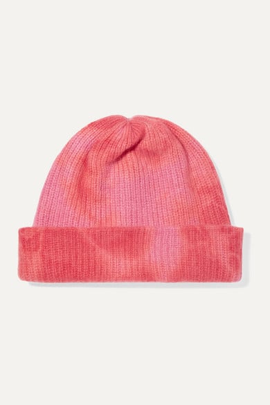 The Elder Statesman Tie-Dyed Ribbed Cashmere Beanie