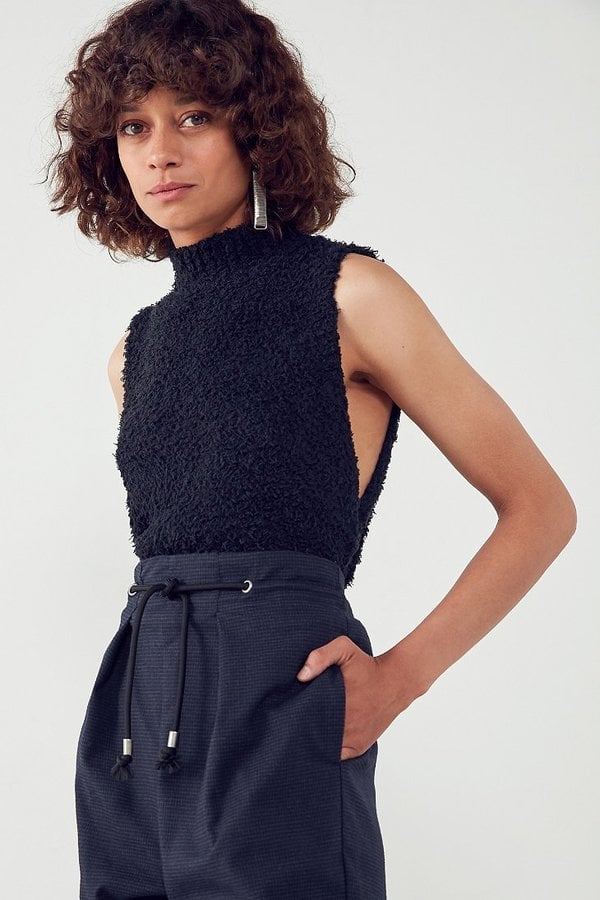 Silence & Noise Fuzzy Sleeveless Sweater