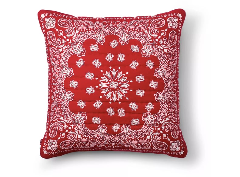 Bandana Print Throw Pillow