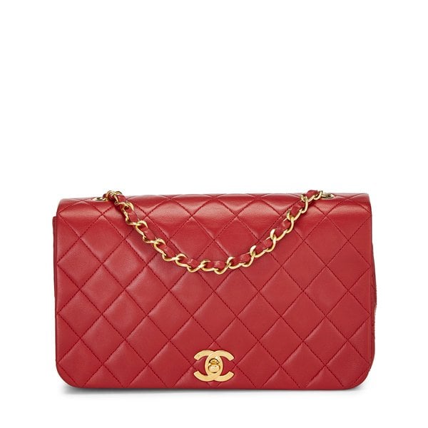 For Your Favourite Person: Chanel Red Lambskin Full-Flap Bag