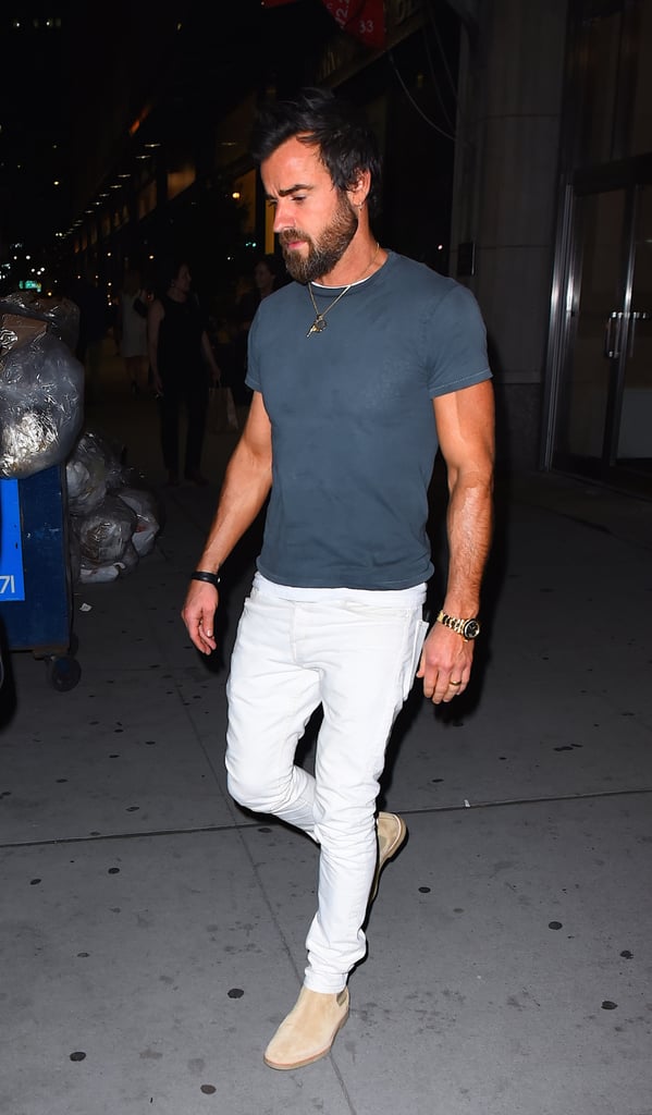 Justin Theroux Riding His Bike in NYC June 2016