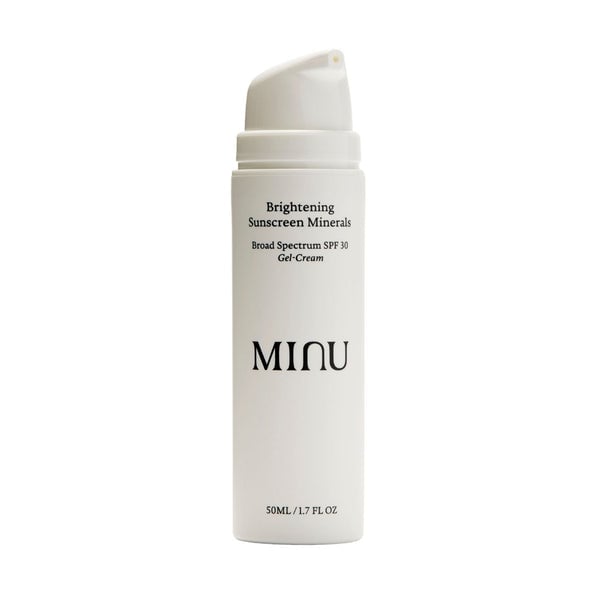 Minu Brightening Sunscreen Minerals Broad Spectrum SPF 30 Gel-Cream