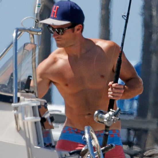 Scott Eastwood Shirtless While Fishing in LA Pictures