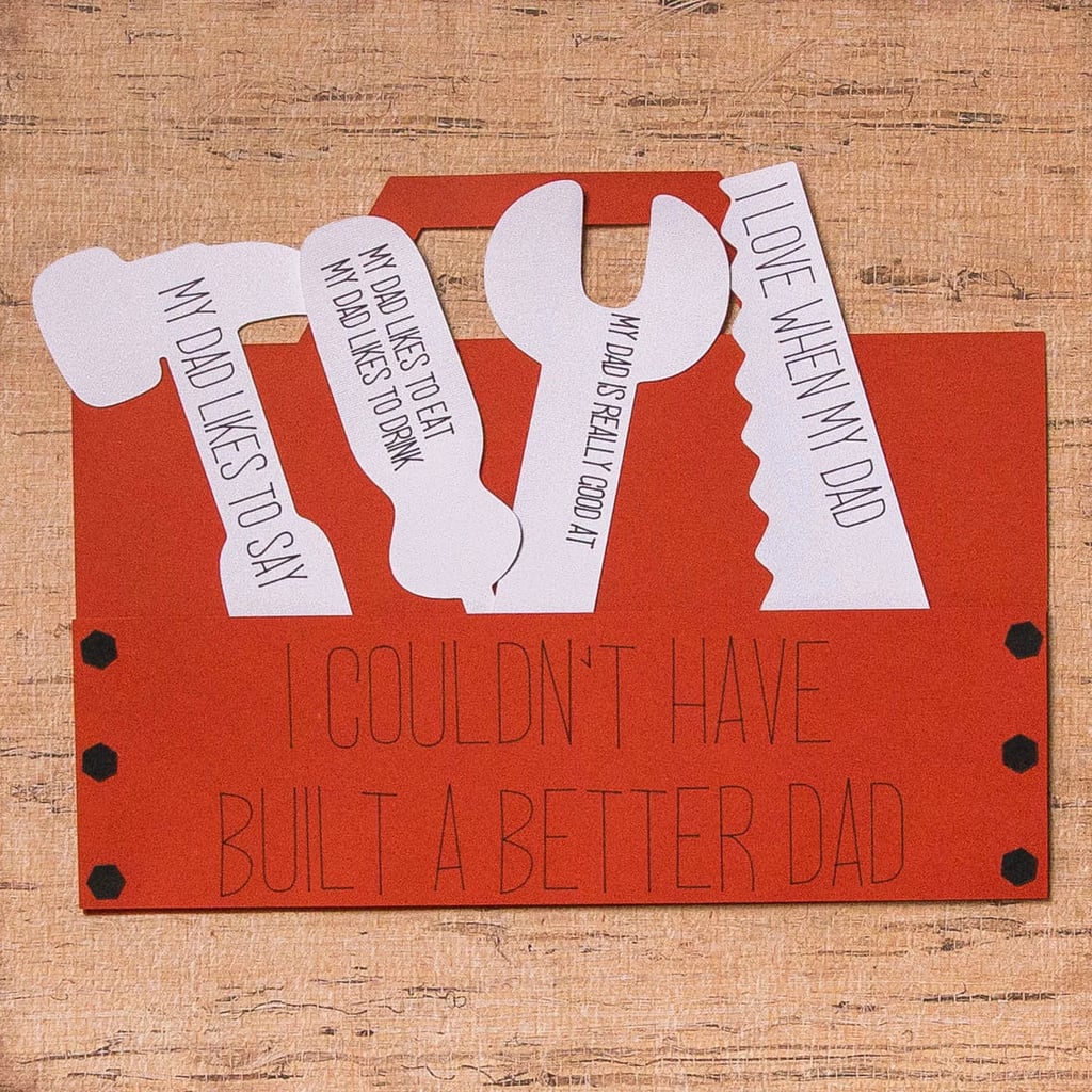A Printable Craft Card For Handy Dads