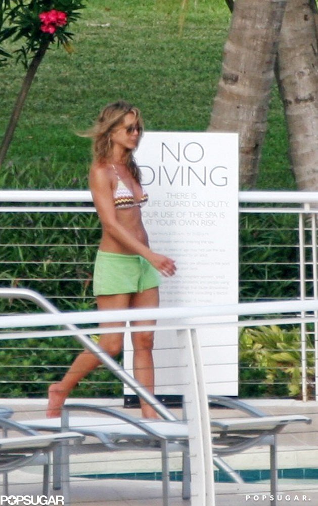 She relaxed by the pool at the Mondrian in Miami in May 2008.