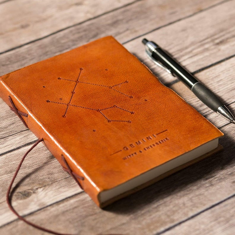 Gemini Handmade Zodiac Leather Journal