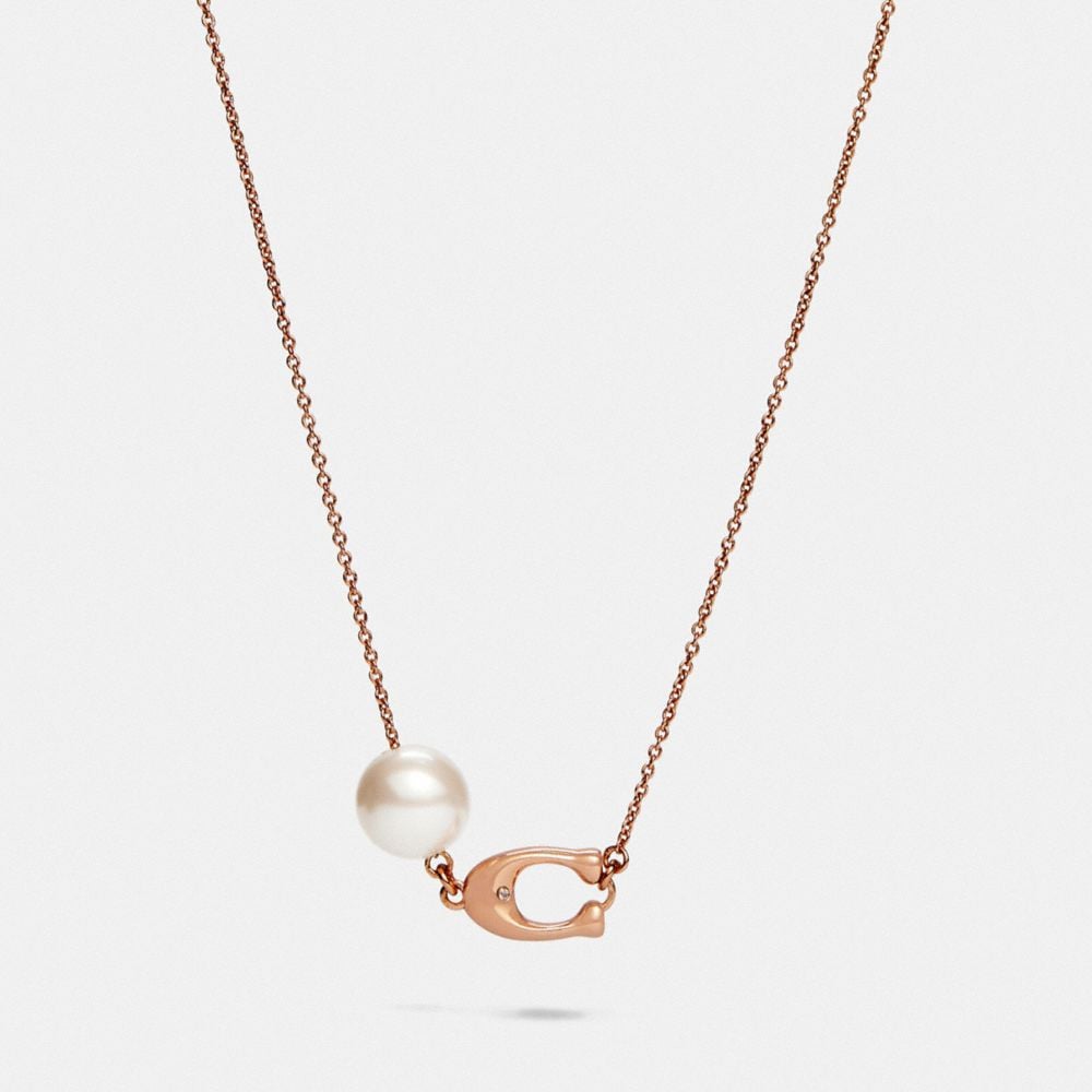 Sculpted Signature Pearl Necklace
