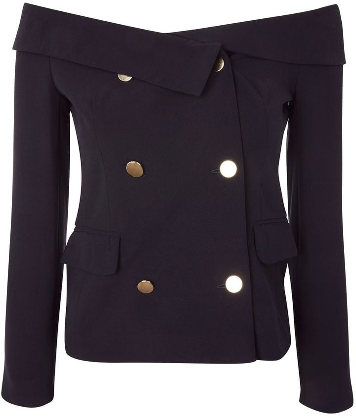 Topshop Off Shoulder Blazer