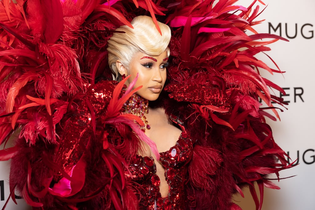 Cardi B Attending the Mugler Exhibit During Paris Fashion Week in 2021