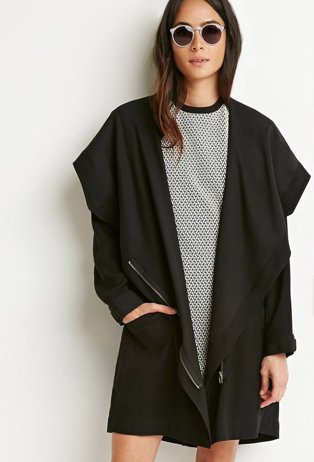 Forever 21 Buttoned Wrap Cocoon Jacket ($50)