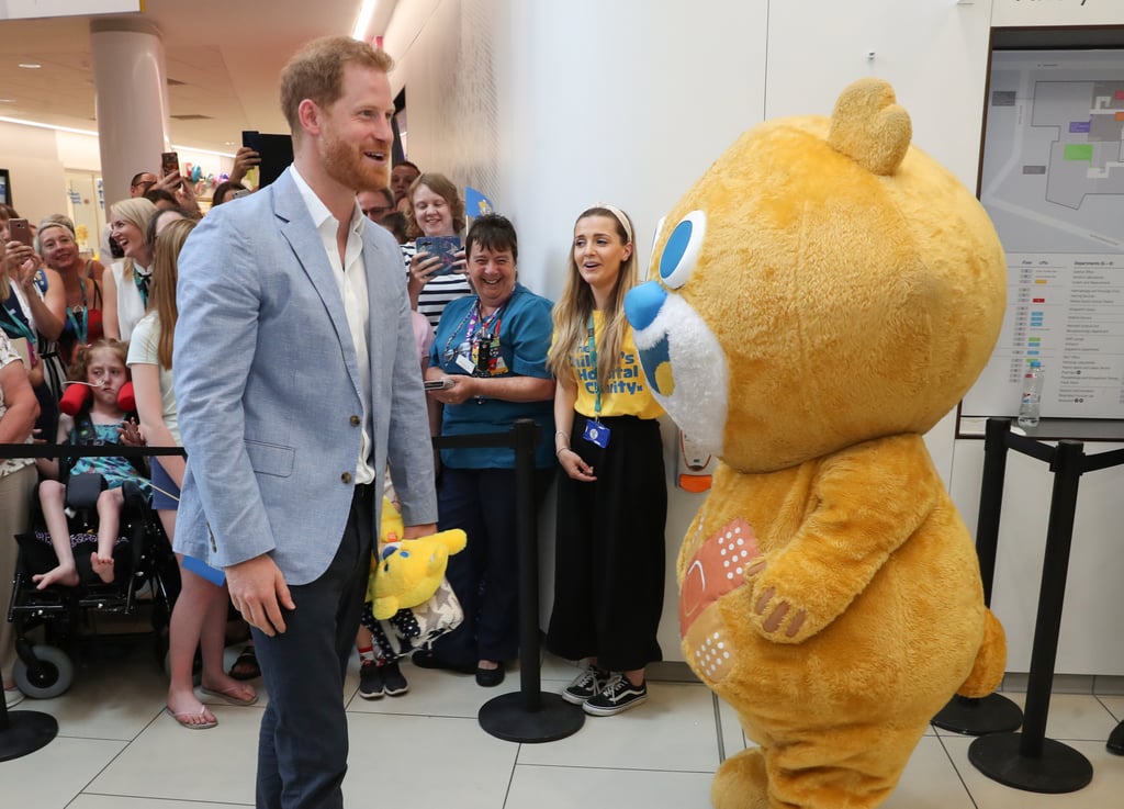 Prince Harry at Sheffield Children’s Hospital July 2019