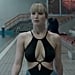 Jennifer Lawrence's Black One-Piece Swimsuit in Red Sparrow