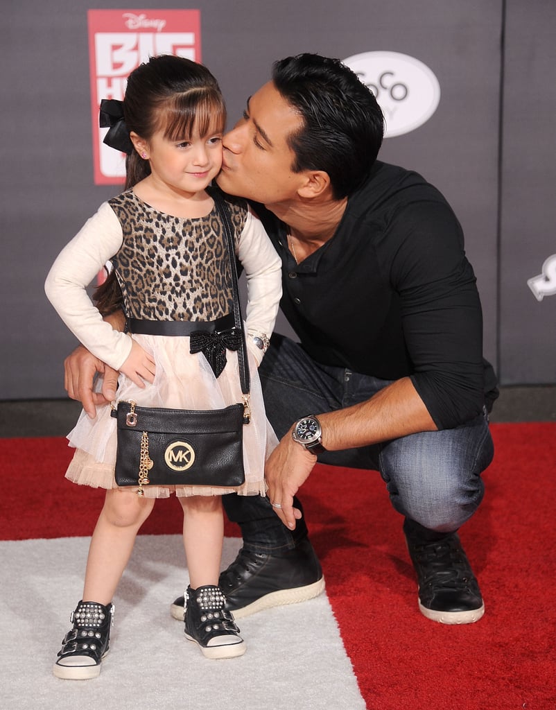 Mario Lopez got adorable with his daughter Gia at the premiere of Disney's Big Hero 6 in LA on Tuesday.