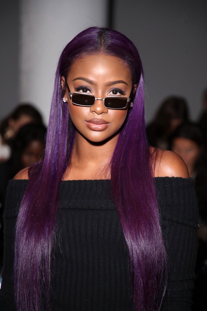 Best Hair Color For Brown Skin: Purple