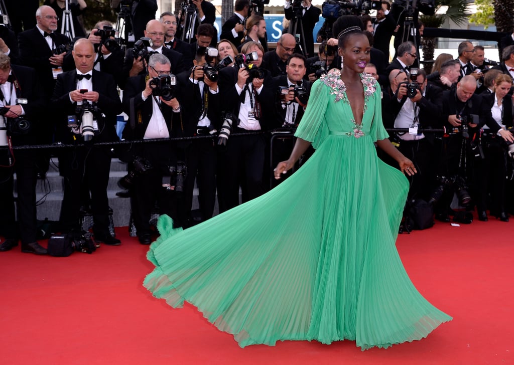 Lupita Nyong'o Green Dress at Cannes Film Festival 2015
