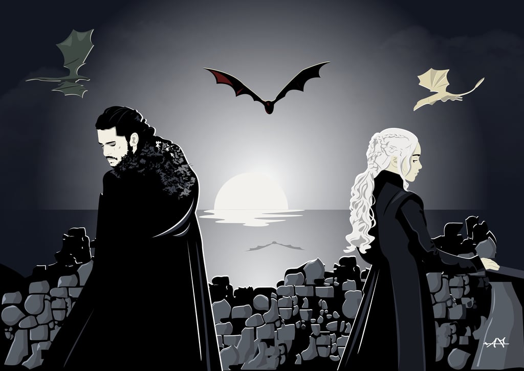 Jon Snow And Daenerys Fan Art Popsugar Love And Sex Photo 17