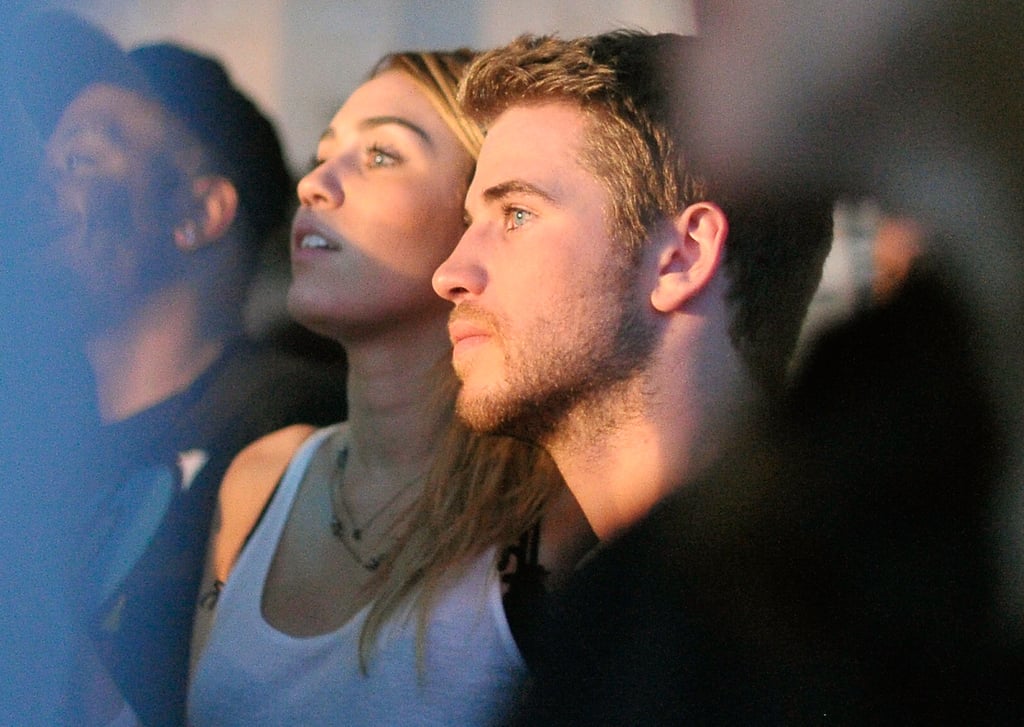 Miley Cyrus and Liam Hemsworth checked out the scene at the launch of Google Music back in November 2011.