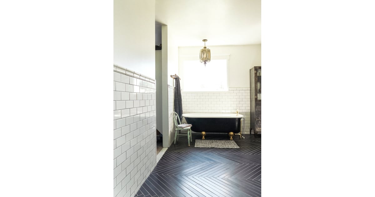 Craigslist bathtub Eclectic Home Tour POPSUGAR Home Photo 36